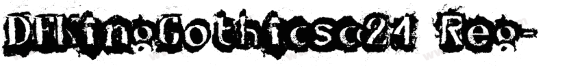 DFKingGothicsc24 Reg字体转换